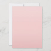 Pink Black Gold Waltzess Tanzprinzessin Einladung (Rückseite)