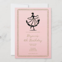 Pink Black Gold Waltzess Tanzprinzessin
