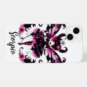 Pink Black Gothic Fairy Scorpio Astrologie Zodiac Case-Mate iPhone Hülle (Rückseite (Horizontal))