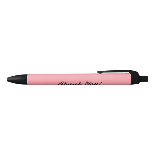 Pink & Black Graduation Party Custom Gevor Pens Kugelschreiber (Oberseite)