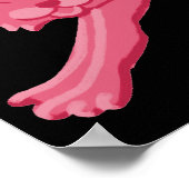 Pink Black Halloween Geburtstagsfeier Begrüßungspa Poster (Ecke)