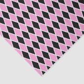 Pink Black Harlequin Tissue oder Decoupage Seidenpapier (Ausschnitt)
