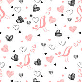 Pink Black Hearts Cute Love You Gift Table Runner Großer Tischläufer
