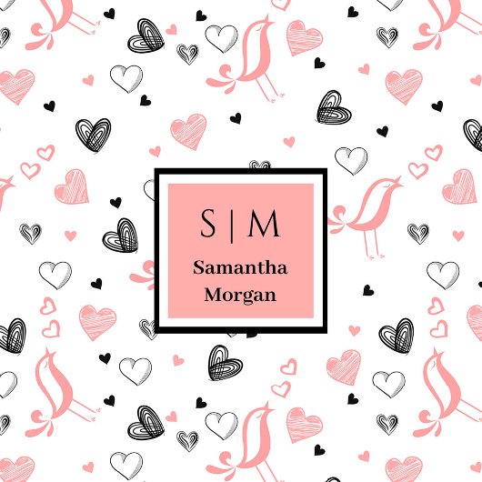 Pink Black Hearts Sweet I Love You Wedding Gift   Fleecedecke