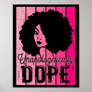 Pink Black History Month Unverblümt Suchtgefährden Poster