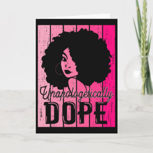 Pink Black History Month Unverblümt süchtig Karte