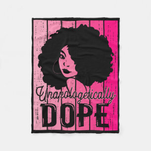 Pink Black History Month Unverblümt süchtig machen Fleecedecke