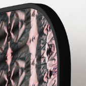 Pink Black Imitate Kupfer Metallic Pickleball Padd Schläger (Linke Seite)