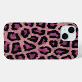 Pink Black Leopard Case-Mate iPhone Hülle (Rückseite (Horizontal))