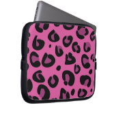 Pink Black Leopard Cheetah Print Protection Case (Vorne Rechts)