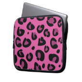 Pink Black Leopard Cheetah Print Protection Case (Vorderseite Links)