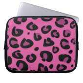 Pink Black Leopard Cheetah Print Protection Case (Vorderseite)