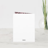 Pink Black Leopard Print Danke (Rückseite)