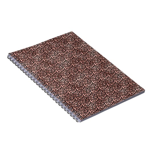 Pink Black Leopard Print Notizblock (Rechte Seite)