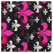 Pink Black Lilie Stoff (Nahaufnahme)