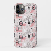 Pink Black Lions Boho Rainbows Case-Mate iPhone Hülle (Rückseite)
