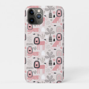 Pink Black Lions Boho Rainbows Case-Mate iPhone Hülle
