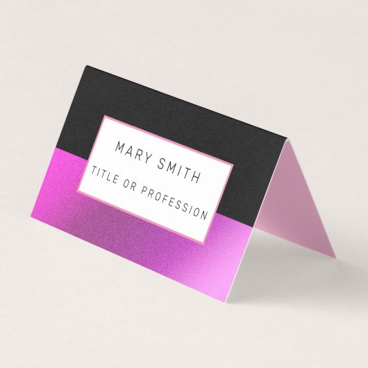 Pink Black Luxury Visitenkarten (Vorderseite)