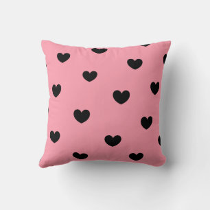 Pink Black Niedlich gemütlich Moderne Romantische Kissen
