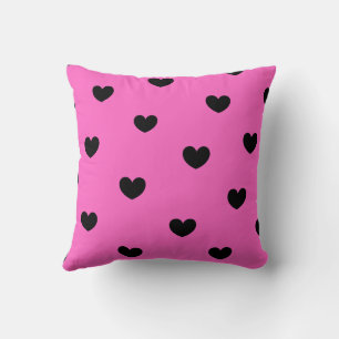 Pink Black Niedlich gemütlich Moderne Romantische  Kissen