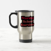Pink Black Nursing School Survivor Reisebecher (Links)