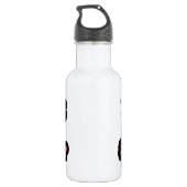 Pink Black Nursing School Survivor Trinkflasche (Rückseite)