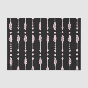 Pink & Black Pfeile Wild ONE 1. Geburtstagsfeier Seidenpapier