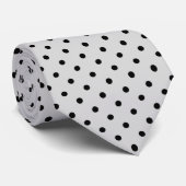 Pink Black Polak Dot Krawatte (Gerollt)