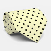 Pink Black Polak Dot Krawatte (Gerollt)