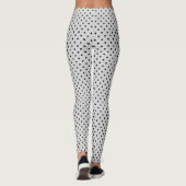 Pink Black Polak Dot Leggings (Rückseite)