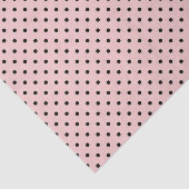 Pink Black Polak Dot Seidenpapier (Ausschnitt)