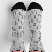 Pink Black Polak Dot Socken (Oben)