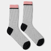 Pink Black Polak Dot Socken (Rechts)