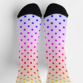 Pink Black Polak Dot Socken (Oben)