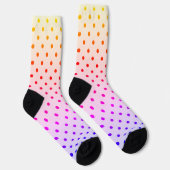 Pink Black Polak Dot Socken (Rechts)