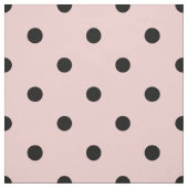 Pink Black Polak Dot Stoff (Muster)