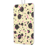 Pink & Black Polka Dot Glam Pattern Autolufterfrischer (Links)