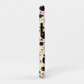 Pink & Black Polka Dot Glam Pattern Case-Mate iPhone Hülle (Hinten/Rechts)