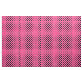 Pink Black Polka Dots Textil Stoff (Yard (91,4 cm))