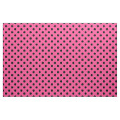 Pink Black Polka Dots Textil Stoff (Fat Quarter (45,7 x 55,9 cm))