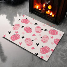 Pink & Black Pumpkin mit Stars Halloween & Autumn