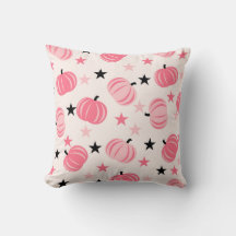 Pink & Black Pumpkin mit Stars Halloween & Autumn