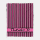 Pink Black Race Halloween Fleecedecke (Vorderseite)