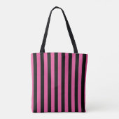 Pink Black Race Halloween Tote Bag Tasche (Rückseite)