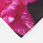 Pink Black Rose Candy Pattern, Fleecedecke (Ecke)