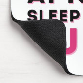 Pink Black Sassy Nurse Spaß Mousepad (Ecke)