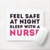 Pink Black Sassy Nurse Spaß Mousepad (Mit Mouse)