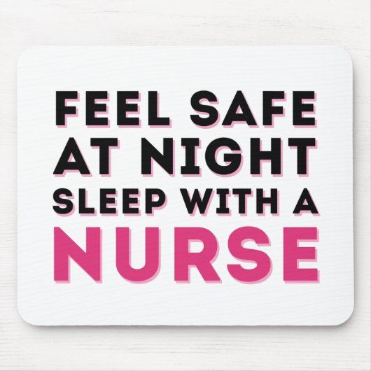 Pink Black Sassy Nurse Spaß Mousepad (Vorne)