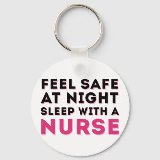 Pink Black Sassy Nurse Spaß Schlüsselanhänger