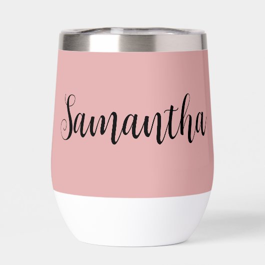 Pink Black Script Monogram Junggeselinnen-Abschied (Rückseite)